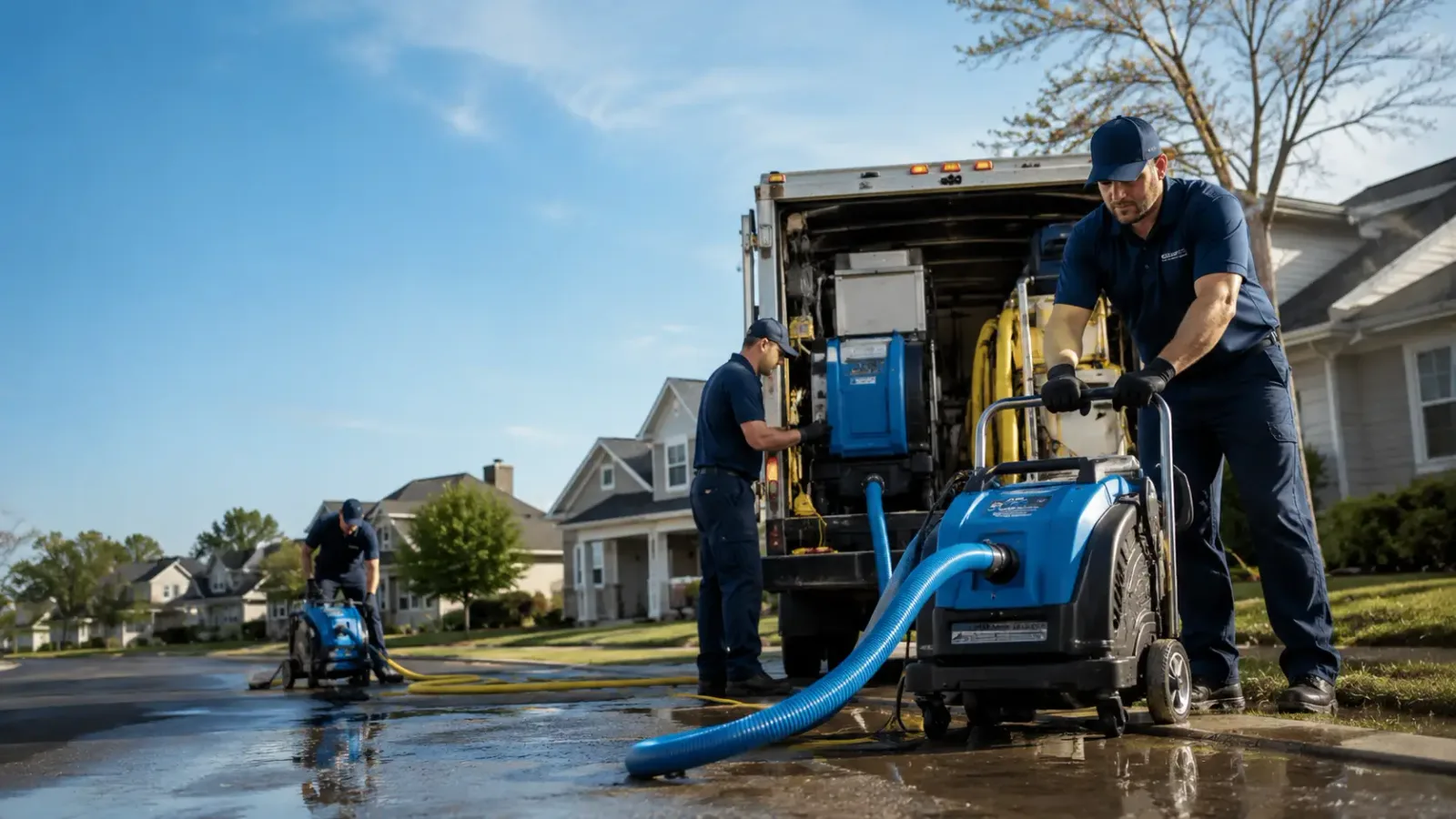 Flood Damage Cleanup in Industry, TX